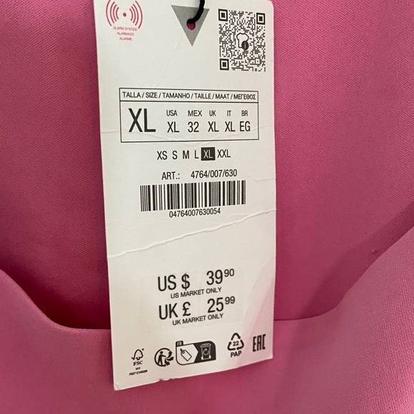 Zara Vibrant Pink Tank Top - Picture 3 of 3